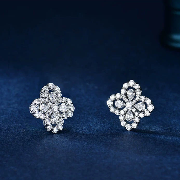 Lumi® Loop-Ohrringe mit Vollmotiv-Diamant, 16 mm