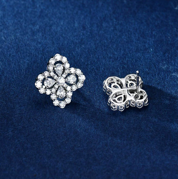 Lumi® Loop-Ohrringe mit Vollmotiv-Diamant, 16 mm
