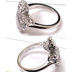 Lumi® Loop Ring Vollmotiv Diamant 16 mm Silber