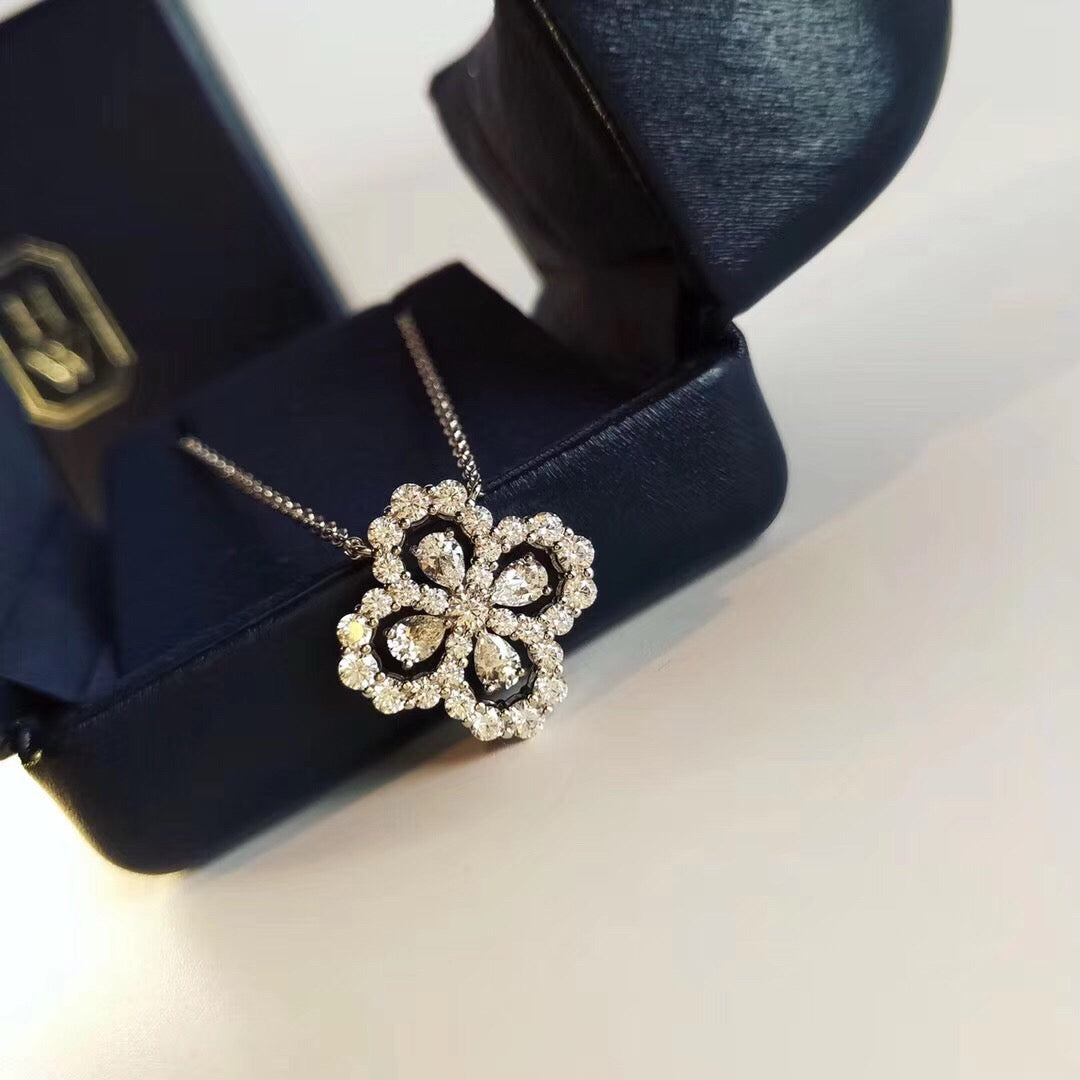 ¡®Lumi¡¯LOOP-HALSKETTE MIT VOLLSTÄNDIGEM DIAMANTMOTIV, 16 MM, MEHRERE FARBEN