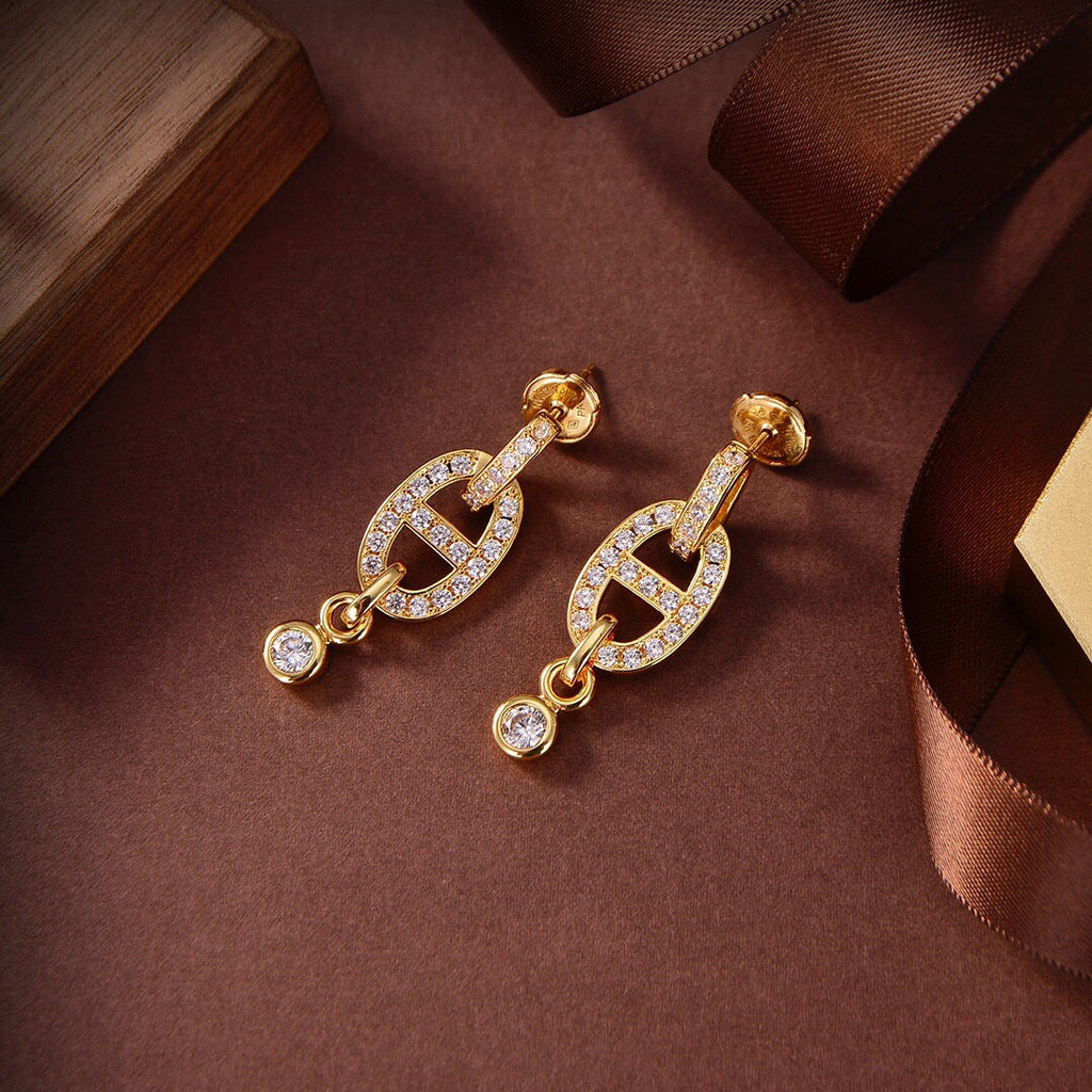 ¡®Lumi¡¯HM KETTEN-DIAMANT-OHRRINGE
