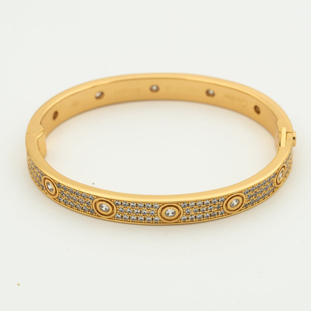 Lumi's LOVE Armband, 6,1 mm, diamantbesetzt mit 10 großen Diamanten