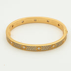 Lumi's LOVE Armband, 6,1 mm, diamantbesetzt mit 10 großen Diamanten