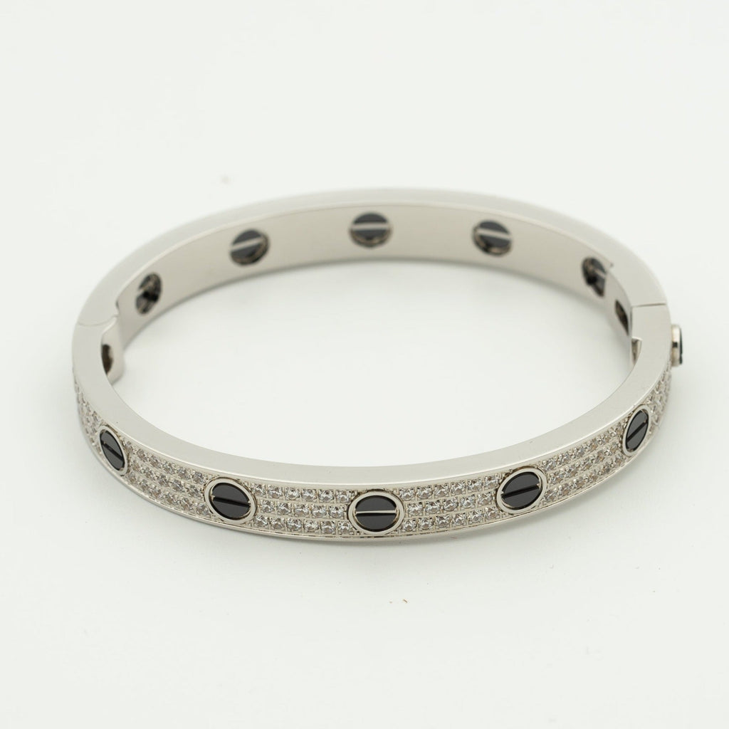 Lumi's LOVE Armband, 6,1 mm, diamantbesetzte Keramik