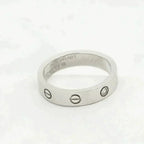 Lumi® LOVE RING 4MM 1 DIAMANT SILBER