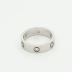 Lumi® LOVE RING 5,5 MM 6 DIAMANTEN SILBER