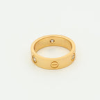 Lumi® LOVE RING 5,5 MM 3 DIAMANTEN ROSÉGOLD