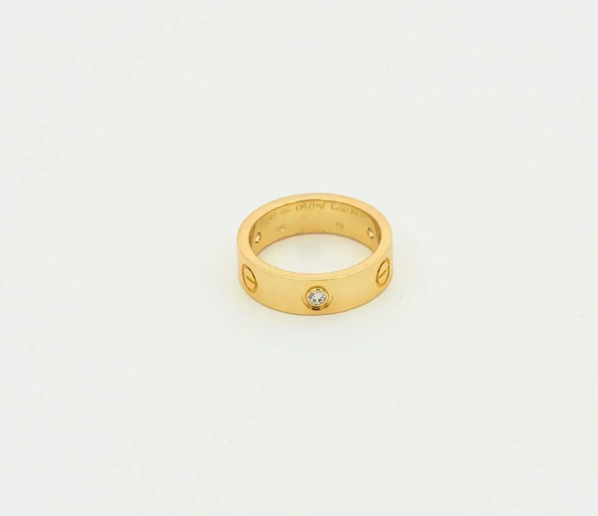 Lumi® LOVE RING 5,5 MM 3 DIAMANTEN GOLD