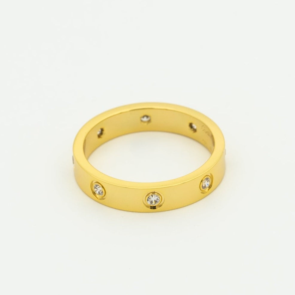 Lumi® LOVE RING 3,6 MM 8 DIAMANTEN