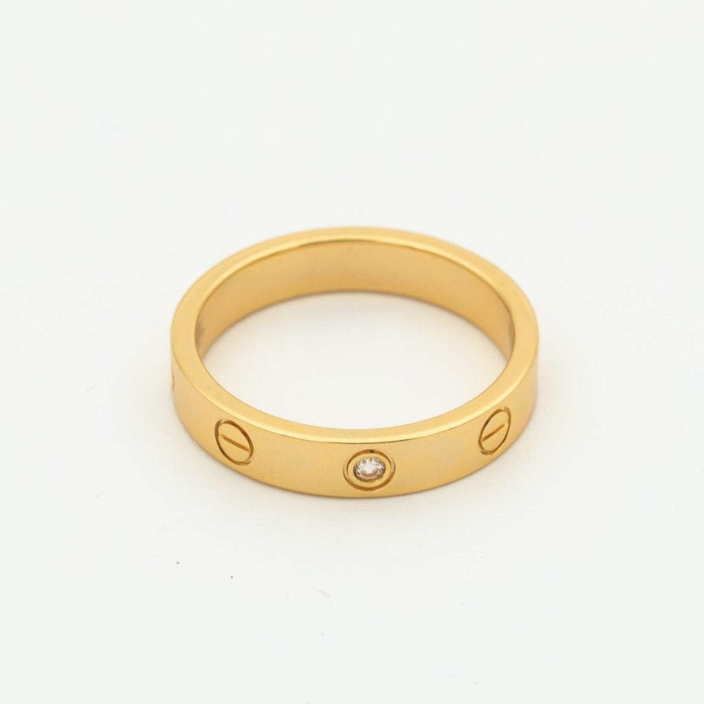 Lumi® LOVE RING 4MM 1 DIAMANT ROSÉGOLD