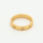 Lumi® LOVE RING 4MM 1 DIAMANT ROSÉGOLD
