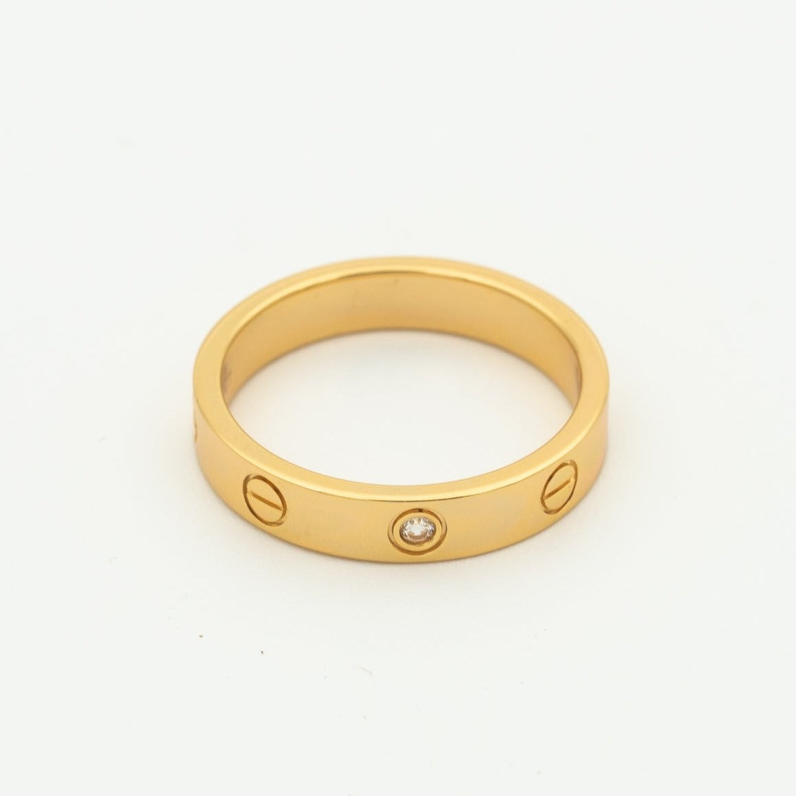 Lumi® LOVE RING 4MM 1 DIAMANT ROSÉGOLD