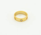 Lumi® LOVE RING 4MM 1 DIAMANT GOLD
