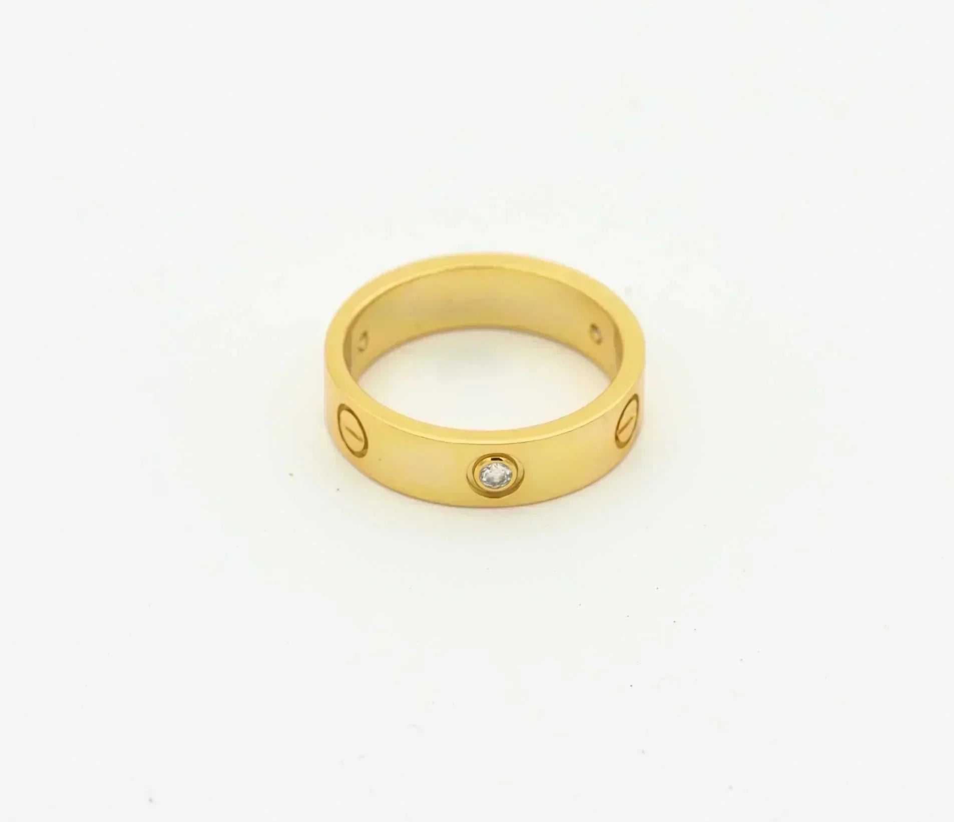 Lumi® LOVE RING 4MM 1 DIAMANT GOLD