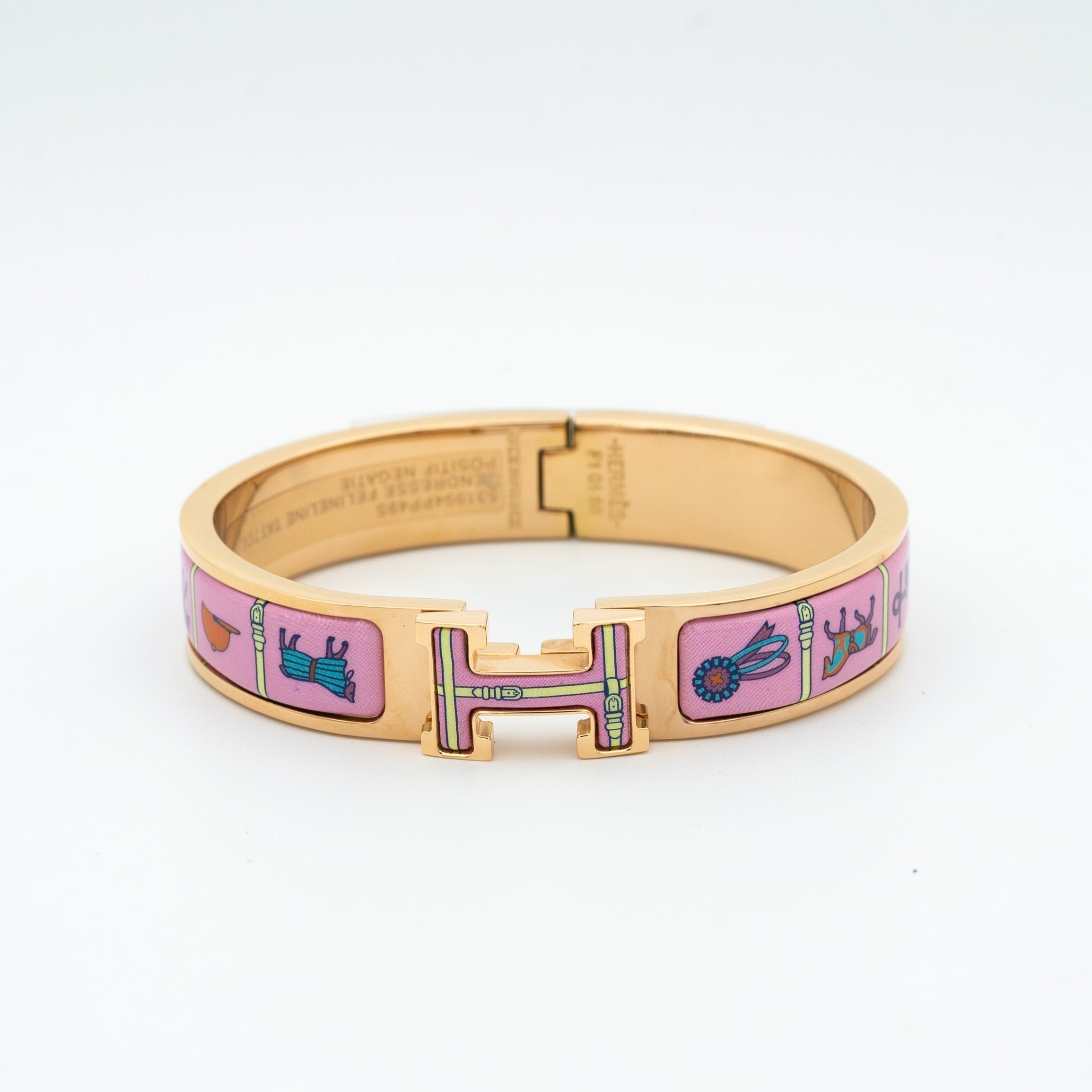 LumiH Armband aus rosafarbener Keramik in Rosa-Gold
