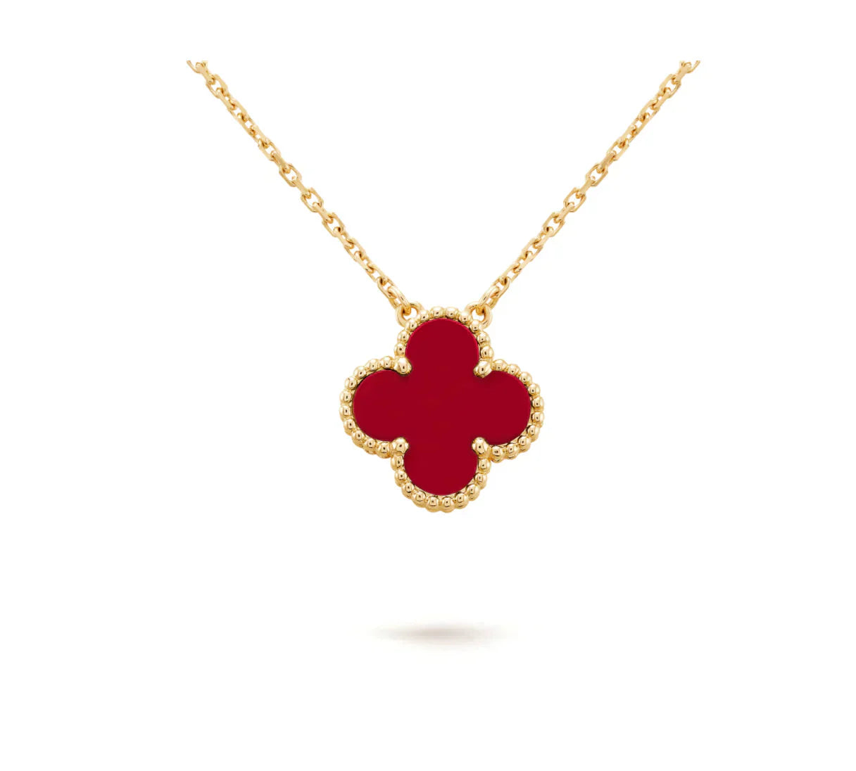 Lumi® CLOVER 15MM CARNELIAN EINZELBLÜTEN-KETTE