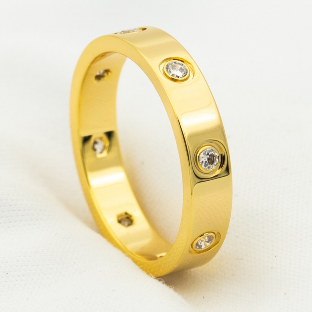Lumi® LOVE RING 3,6 MM 8 DIAMANTEN