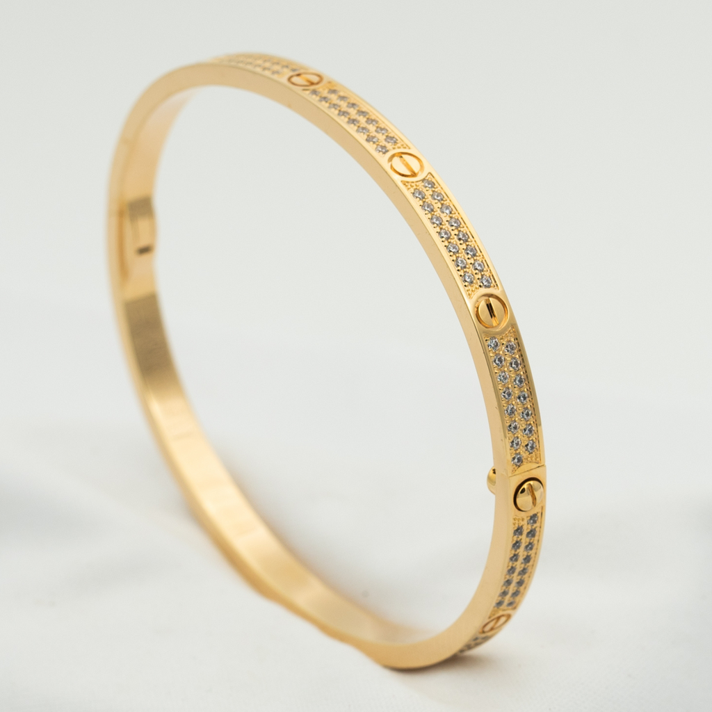Lumi's LOVE Armband, 3,65 mm, diamantbesetzt