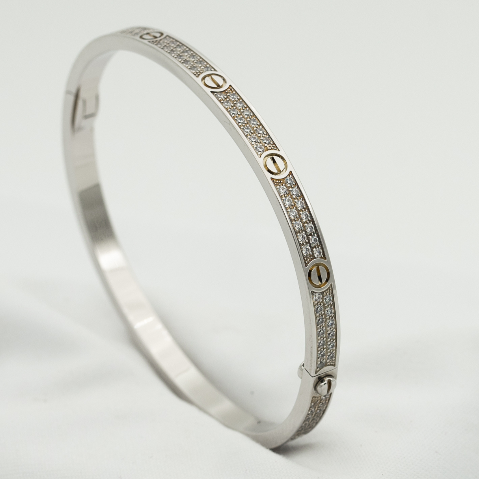 Lumi's LOVE Armband, 3,65 mm, diamantbesetzt