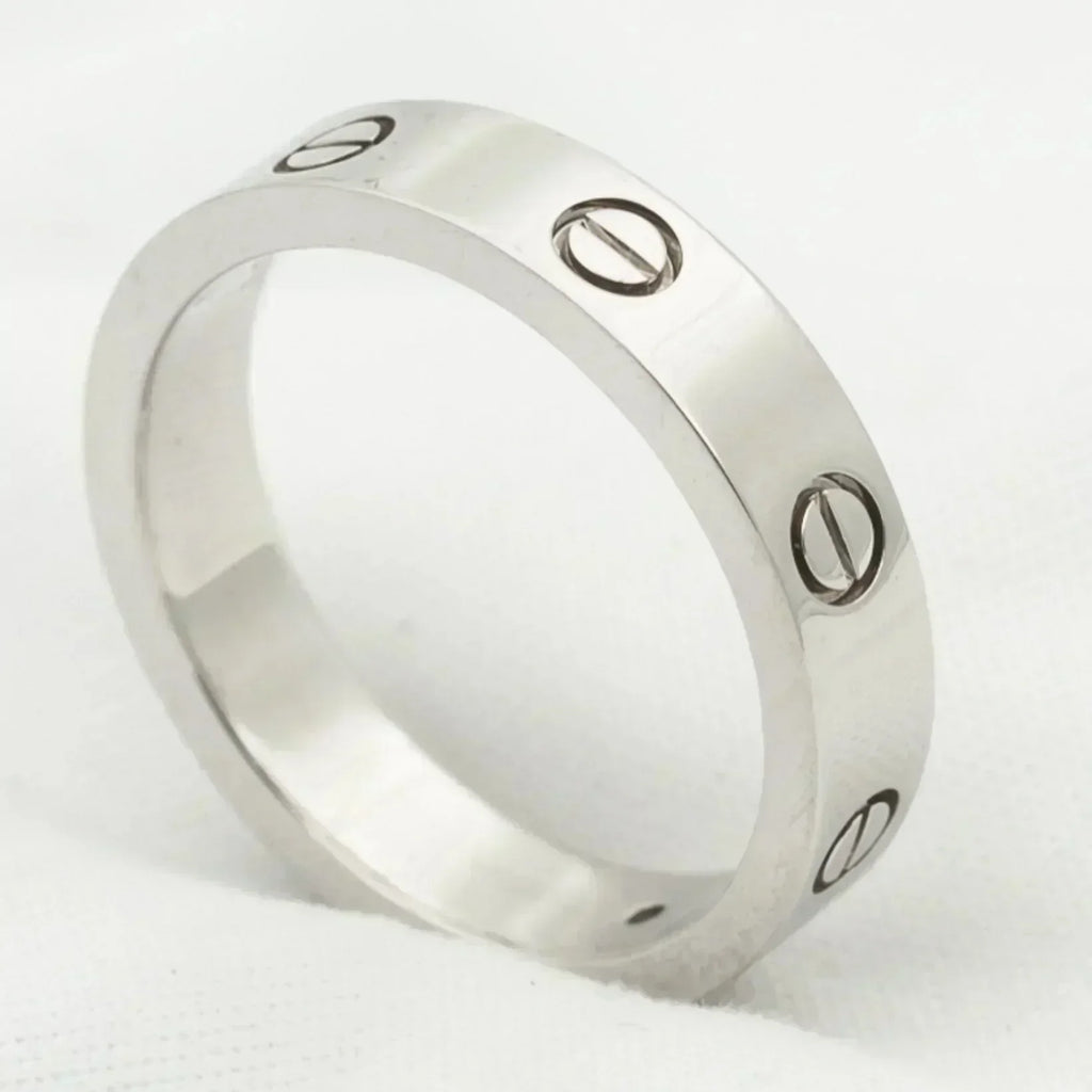 Lumi® LOVE RING 4MM 1 DIAMANT SILBER