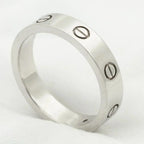 Lumi® LOVE RING 4MM 1 DIAMANT SILBER