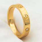 Lumi® LOVE RING 4MM 1 DIAMANT ROSÉGOLD
