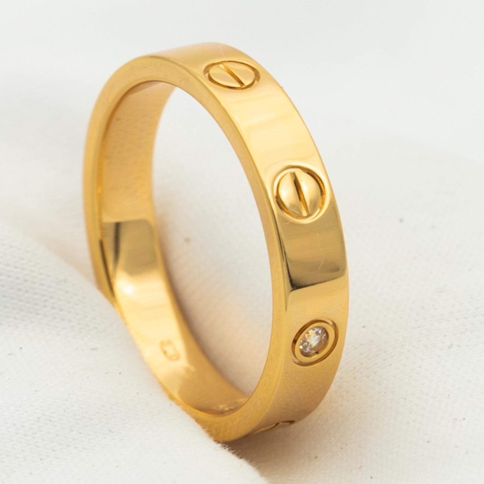 Lumi® LOVE RING 4MM 1 DIAMANT ROSÉGOLD