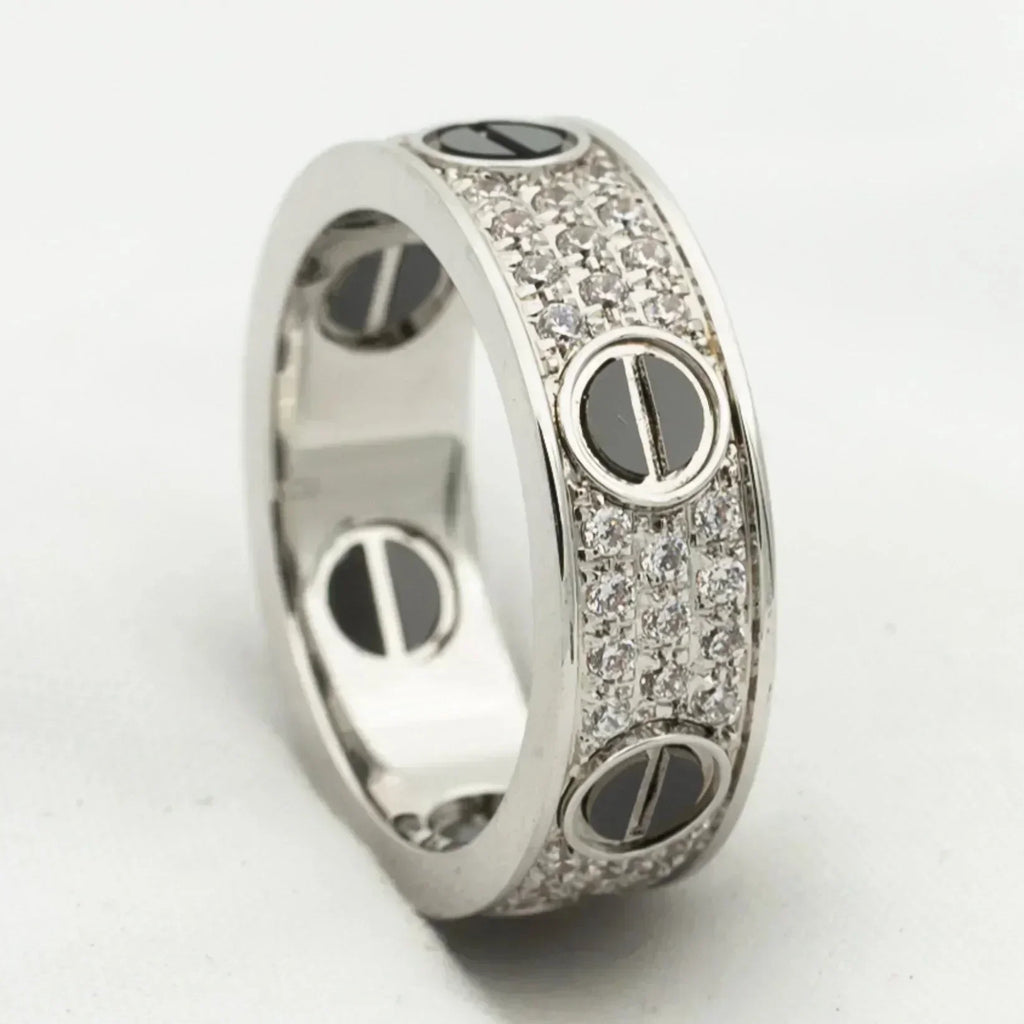 Lumi® LOVE RING, 5,5 MM DIAMANTEN, PAVED KERAMIK