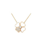 ¡®Lumi¡¯CLOVER MOP DIAMOND ROSE GOLD NECKLACE