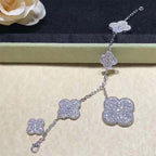 Lumi® CLOVER 6 MOTIFS SILBERNES DIAMANT-ARMBAND
