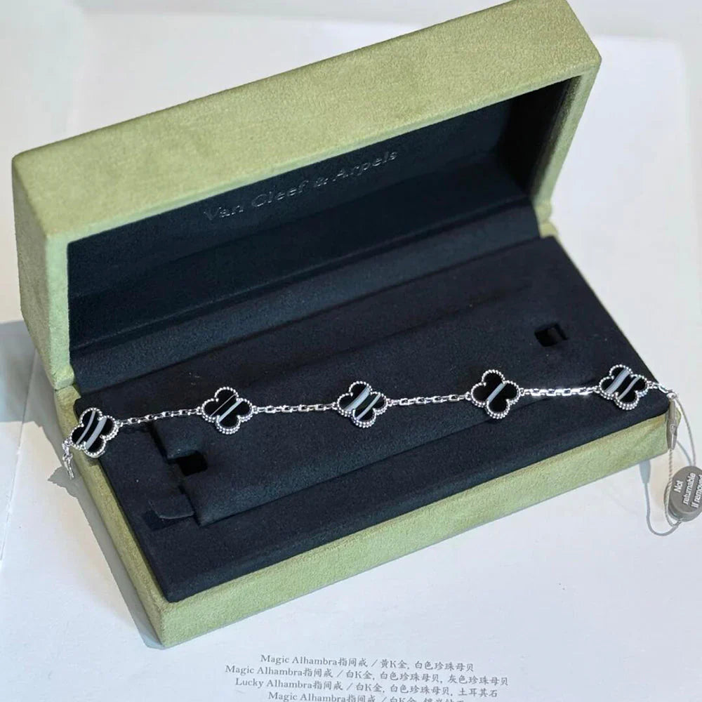[Lumi jewelry] CLOVER 5 MOTIF PULSAR STONE BRACELET COLLECTION
