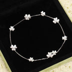 Lumi® FRIVOLE SILBERNE 9-BLUMEN-KETTE