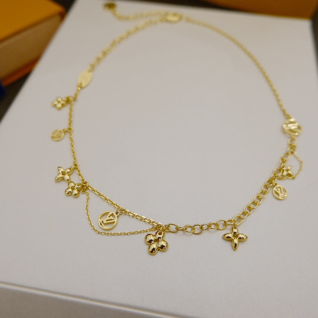 ¡®Lumi¡¯BLOOMING SUPPLE NECKLACE BRASS