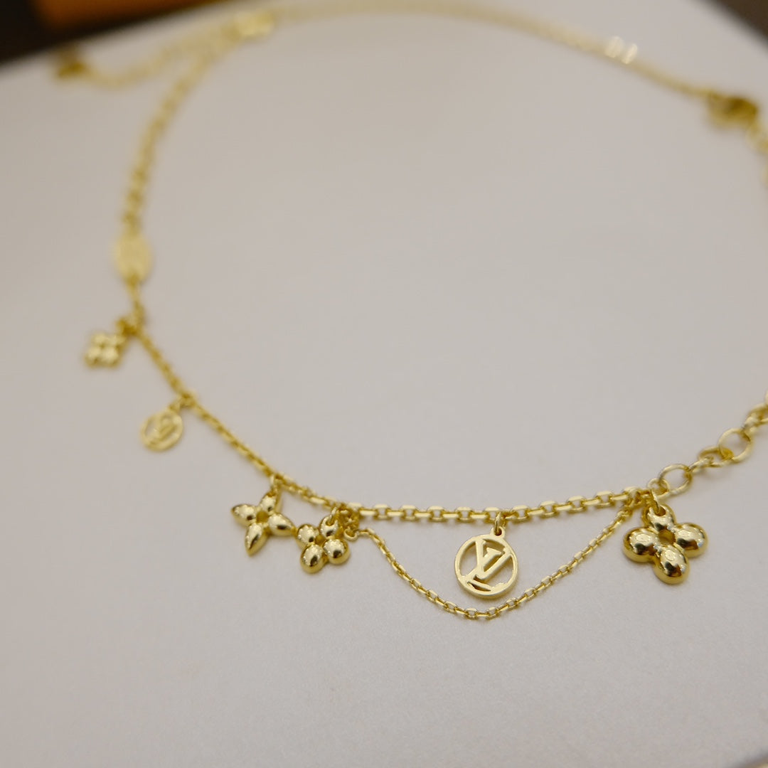 ¡®Lumi¡¯BLOOMING SUPPLE NECKLACE BRASS