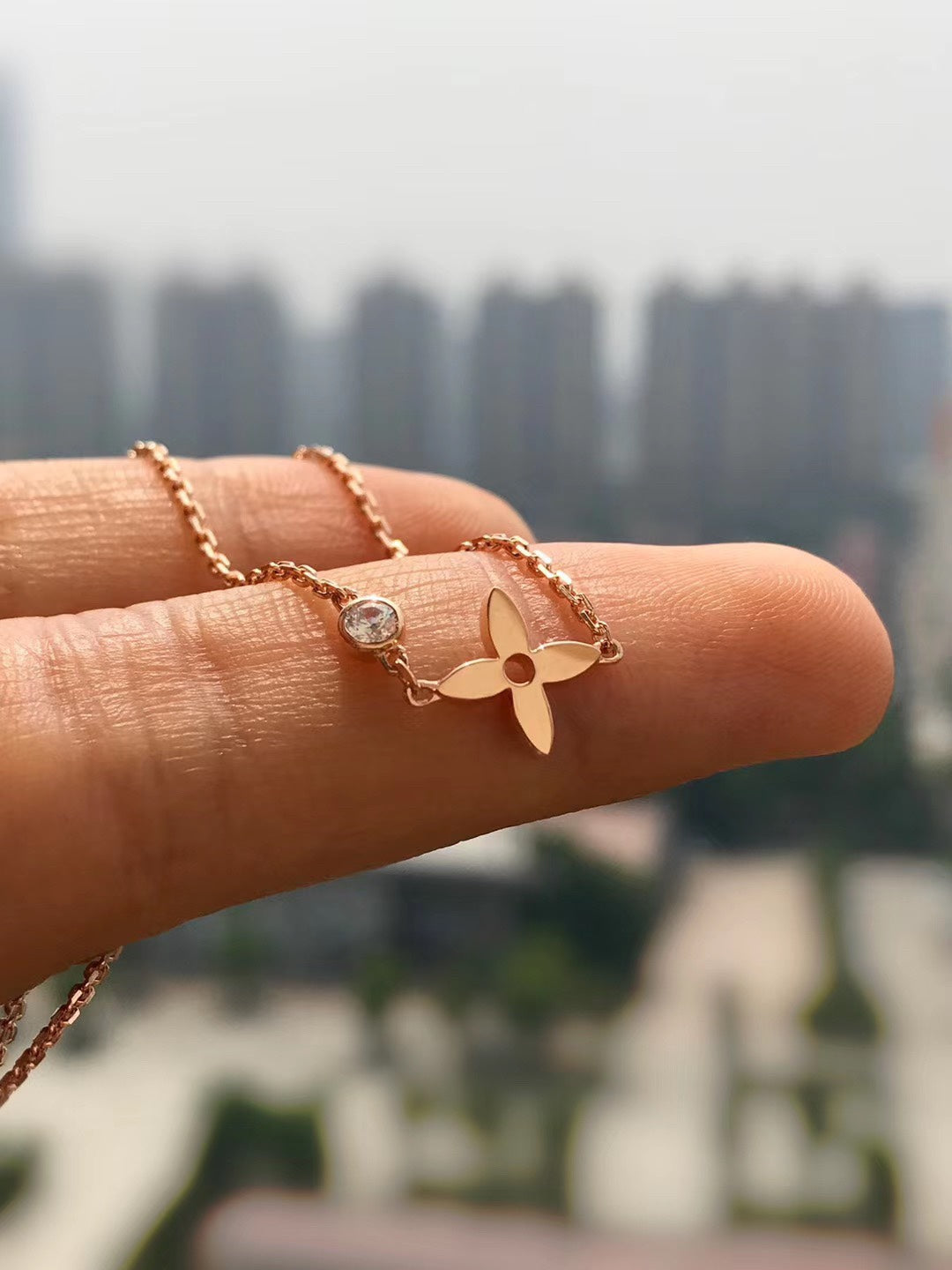 Lumi® BLOSSOM ANHÄNGER ROSÉGOLD UND DIAMANT