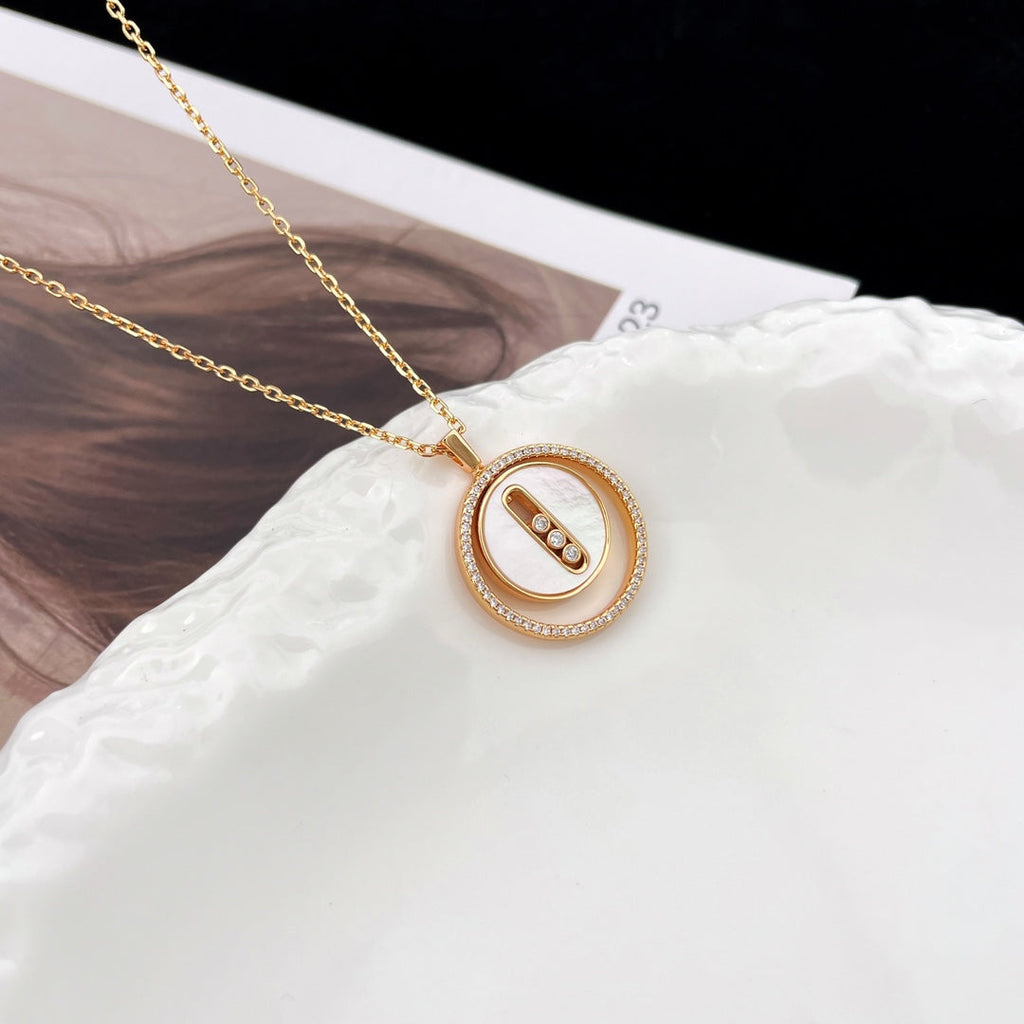 [Imperial] MOVE MM NACRE BLANCHE DIAMOND NECKLACE