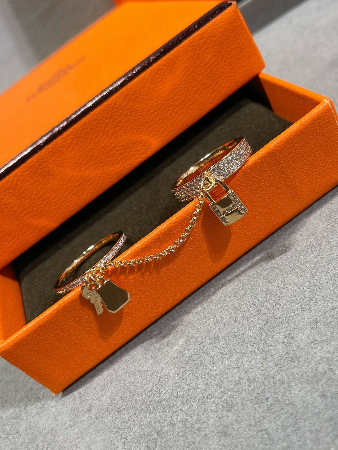 LumiHM Kelly Clochette Doppelring mit Diamanten