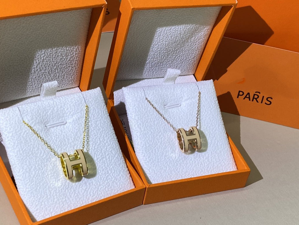¡®Lumi¡¯HM CLIC GELB EMAILLETTE GOLD-HALSKETTE