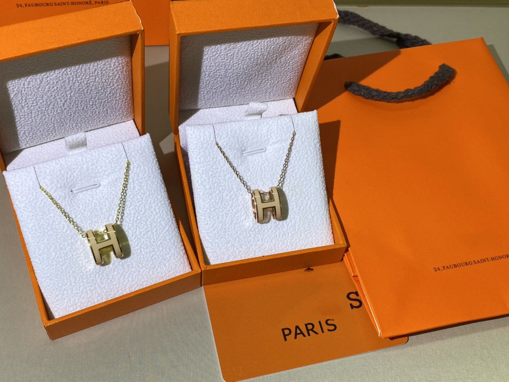 ¡®Lumi¡¯HM CLIC GELB EMAILLETTE GOLD-HALSKETTE