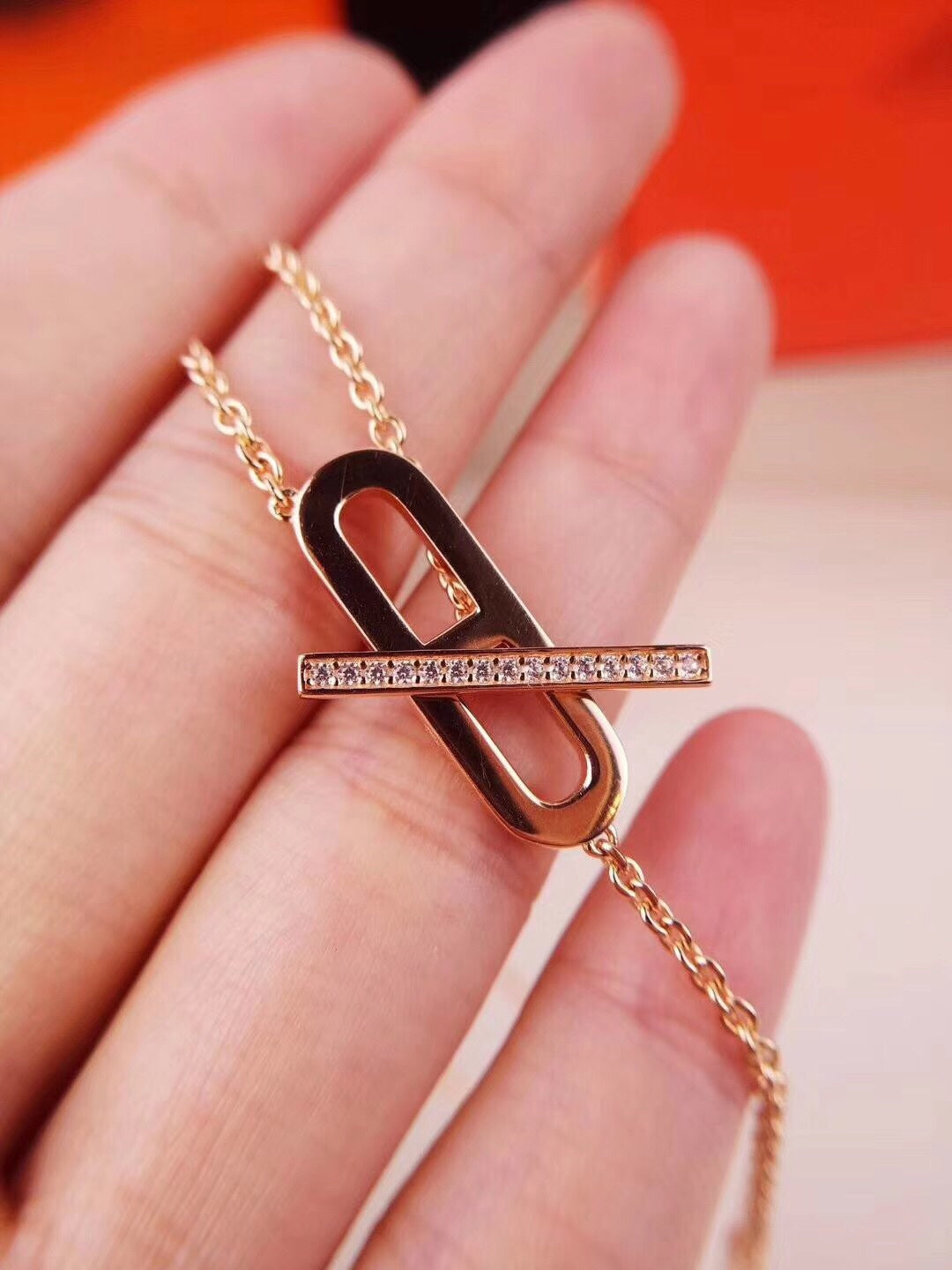 ¡®Lumi¡¯HM HALSKETTE PLATIN ROSÉGOLD DIAMANT