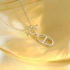 ¡®Lumi¡¯HM CHAINE D'ANCRE ANHÄNGER-HALSKETTE, STERLINGSILBER 