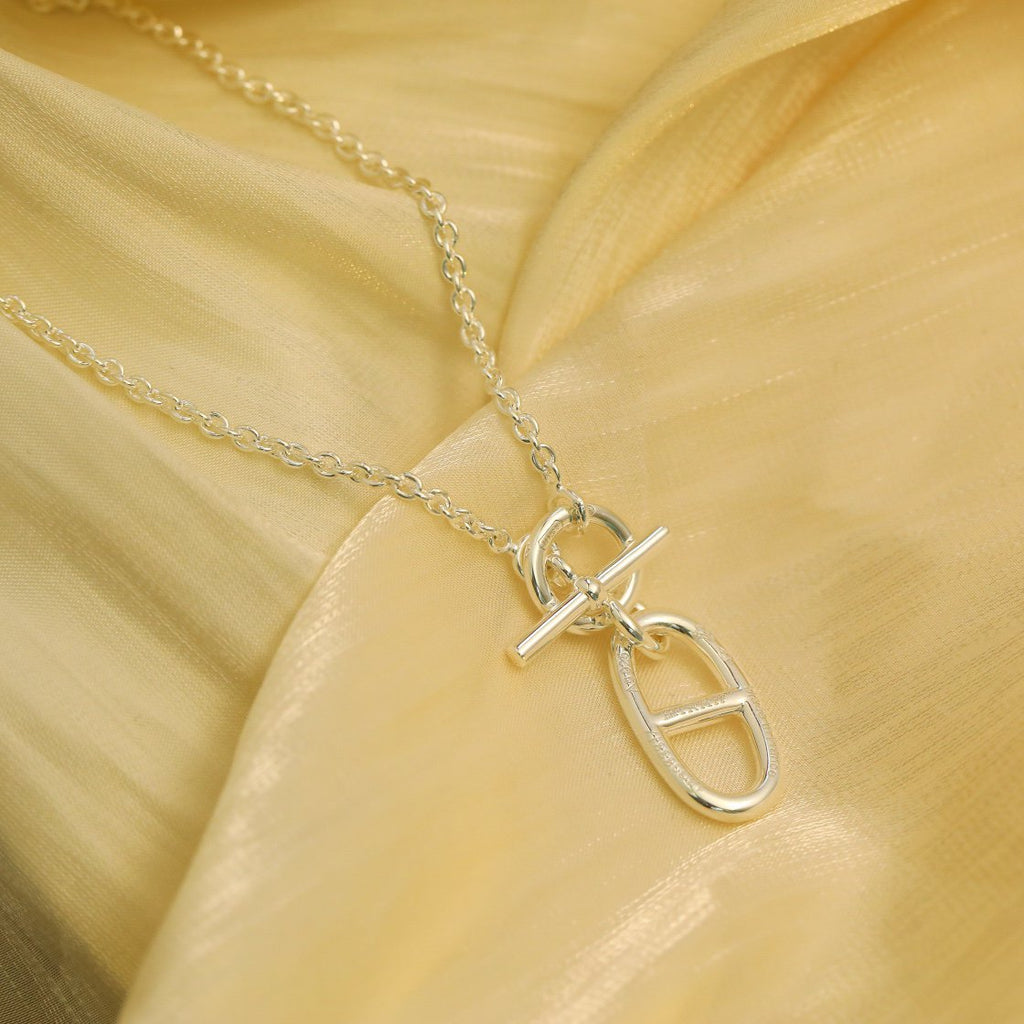 ¡®Lumi¡¯HM CHAINE D'ANCRE ANHÄNGER-HALSKETTE, STERLINGSILBER 