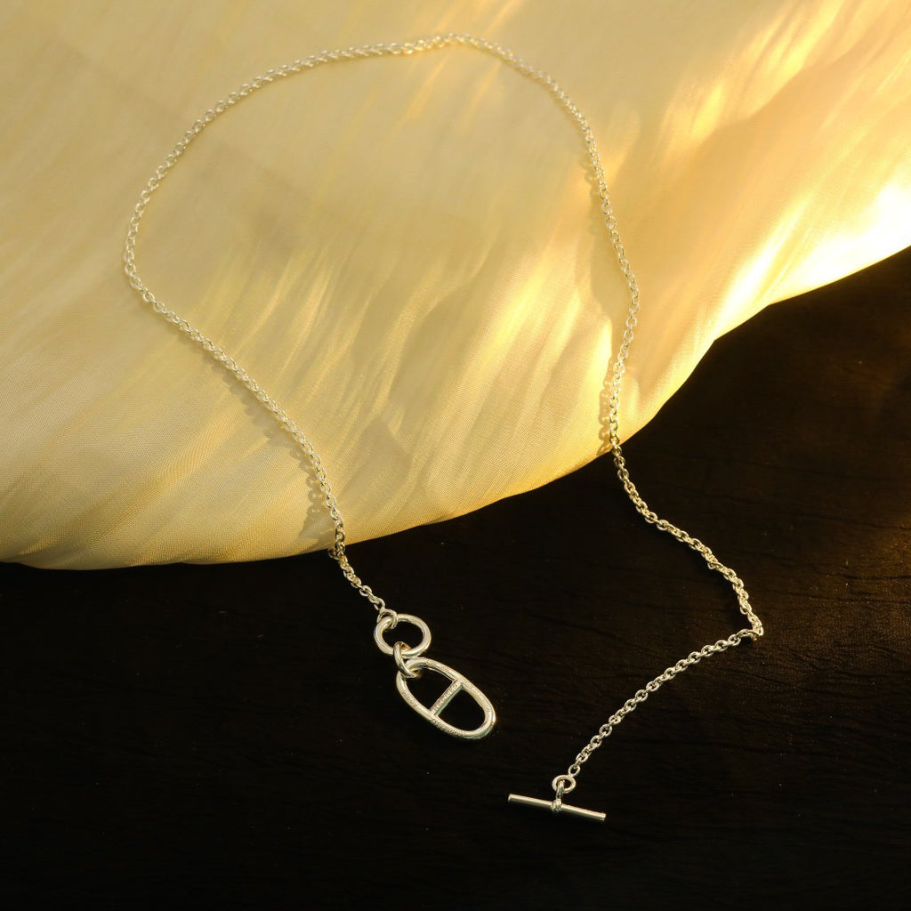 ¡®Lumi¡¯HM CHAINE D'ANCRE ANHÄNGER-HALSKETTE, STERLINGSILBER 