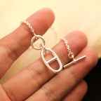 ¡®Lumi¡¯HM CHAINE D'ANCRE ANHÄNGER-HALSKETTE, STERLINGSILBER 