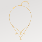 ¡®Lumi¡¯FLOWERGRAM GOLD MOP DOPPELREIHEN-KETTE