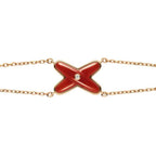 LumiJeux Armband Karneol Roségold 1 Diamant
