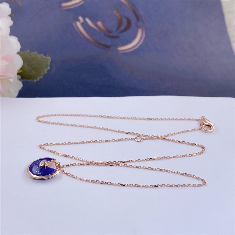 ¡®Lumi¡¯AMULETTE ROSÉGOLD-ACHAT-HALSKETTE