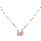 ¡®Lumi¡¯AMULETTE ROSÉGOLD ROSA MOP-HALSKETTE