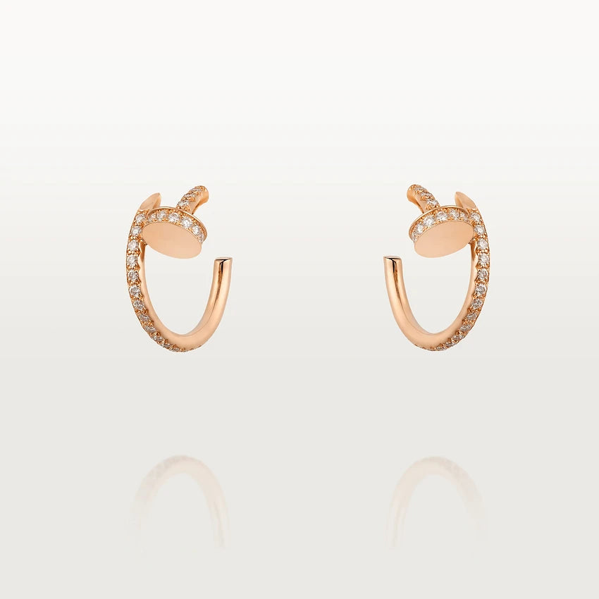 Lumi Juste Ohrringe, 12,75 mm, Roségold, Diamant