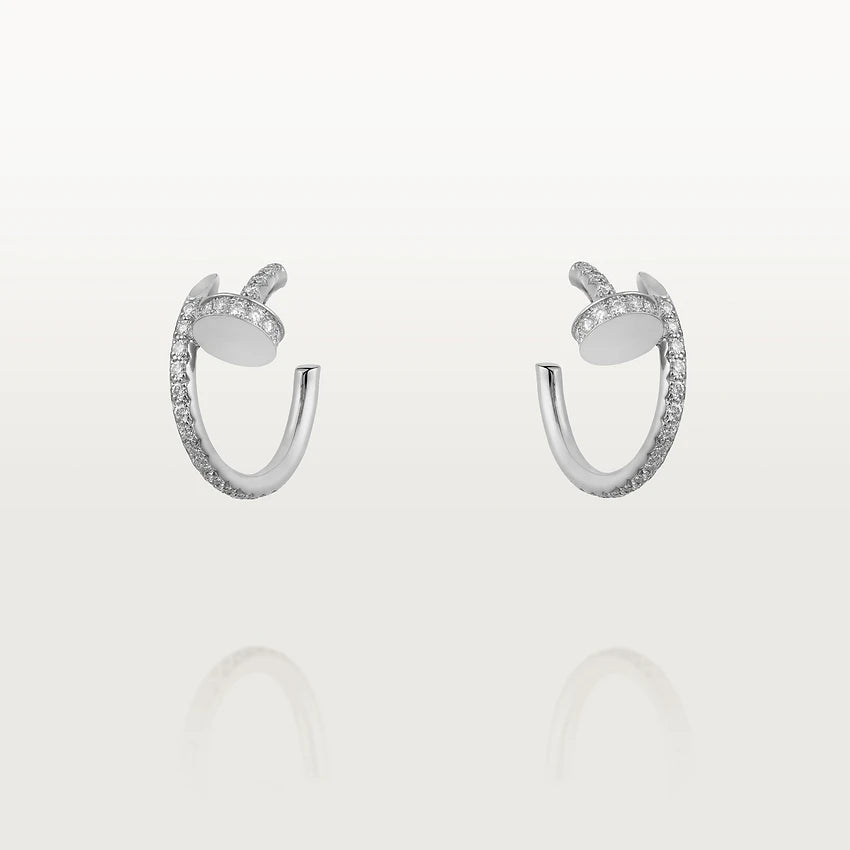 Lumi Juste Ohrringe, 12,75 mm, Silber, Diamant